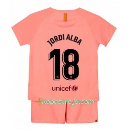Billiga Fotbollströjor FC Barcelona Jordi Alba 18 Barn Tredje tröja 2018/19 Kortärmad